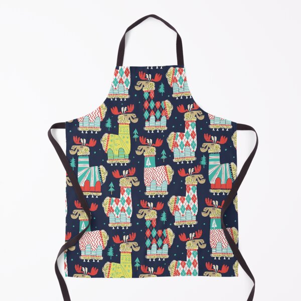 Item preview, Christmas Llamas-dark background designed and sold by LANDofCLE.