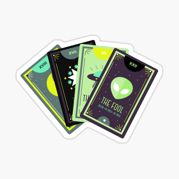 Alien Tarot Deck (UFO) Sticker