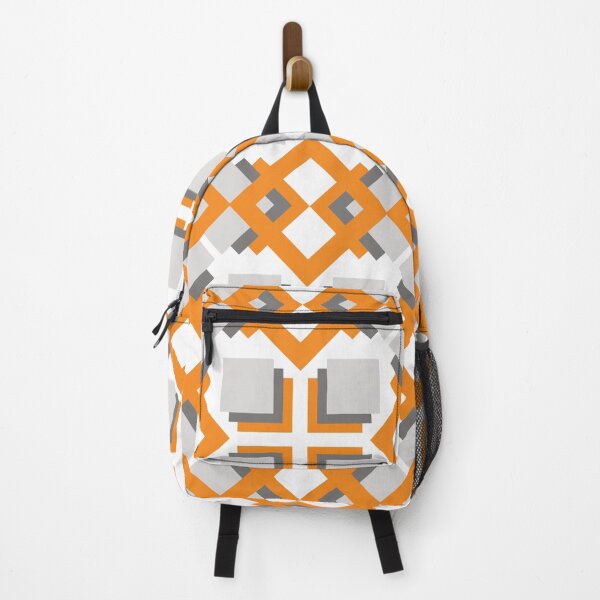 Item preview, Geometric pattern with gray and orange designed and sold by CiniArt.
