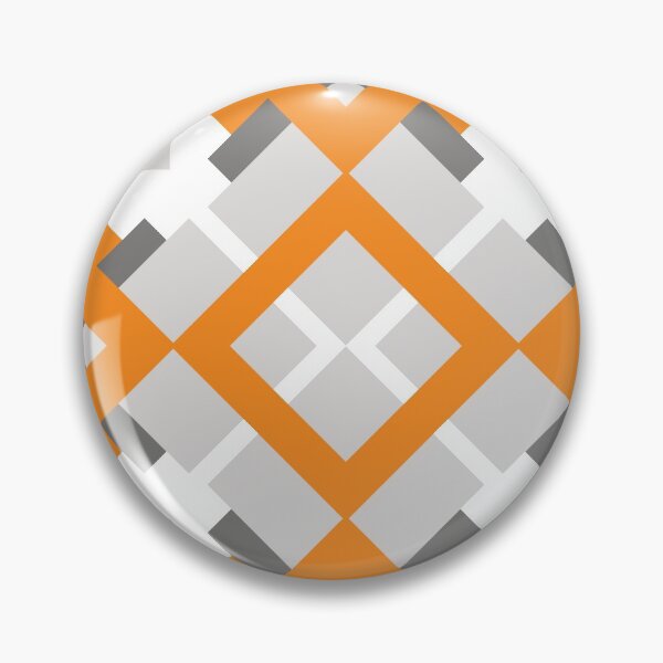 Item preview, Geometric pattern with gray and orange designed and sold by CiniArt.