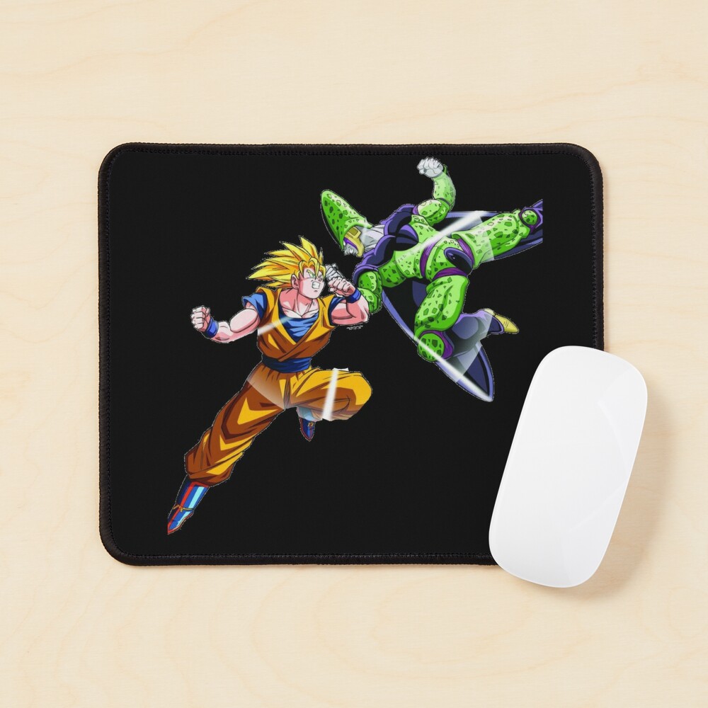 golden frezzer and goku ss blue Art Board Print by angelusdark