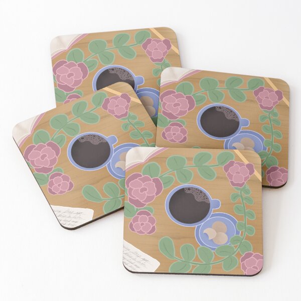 Item preview, Coffee and Botanicals Flatlay designed and sold by Elizabeth Miller.