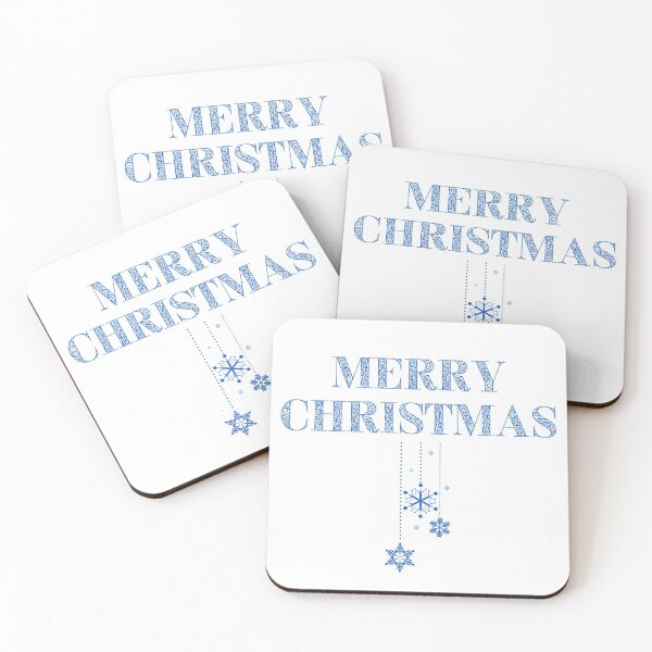 Item preview, Merry Christmas Decorations Dark Blue  designed and sold by trendingatees.