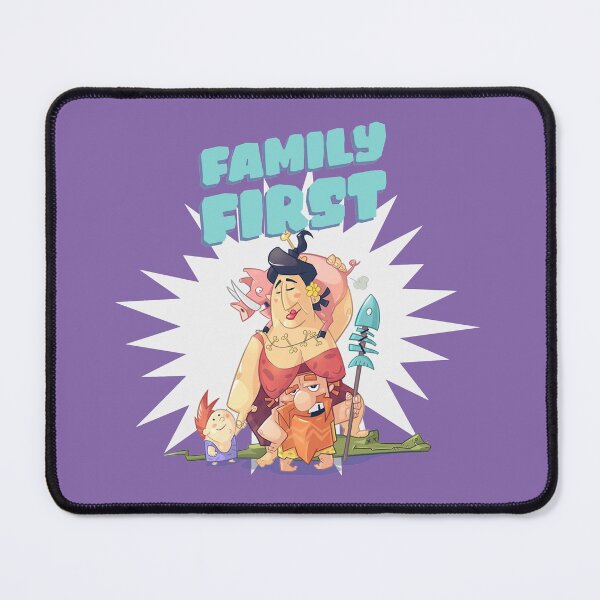 Item preview, Family First Cavemen Cartoon - Cute Funny Caveman Stepfamily Day designed and sold by SuperiorPrints.