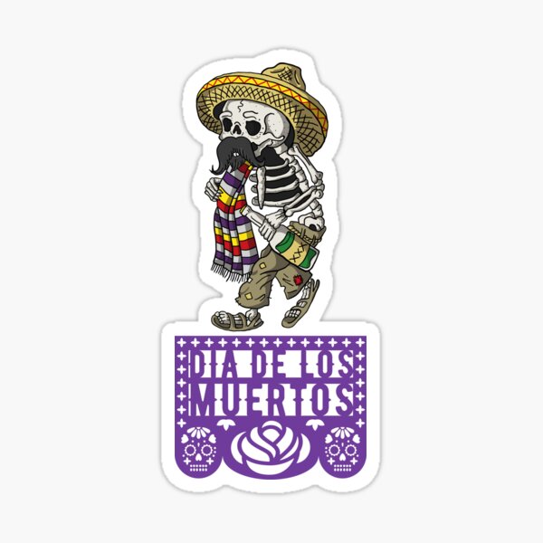 Dia De Muertos Sticker For Sale By Vortiz614 Redbubble