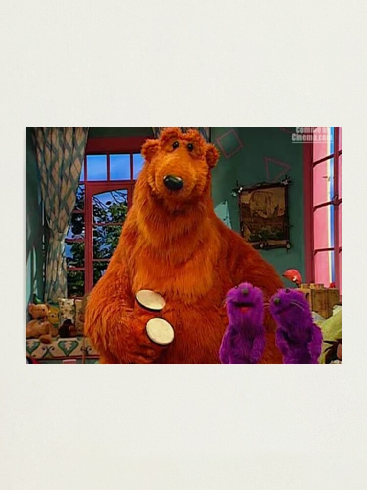 Bear in the Big Blue House Photographic Print