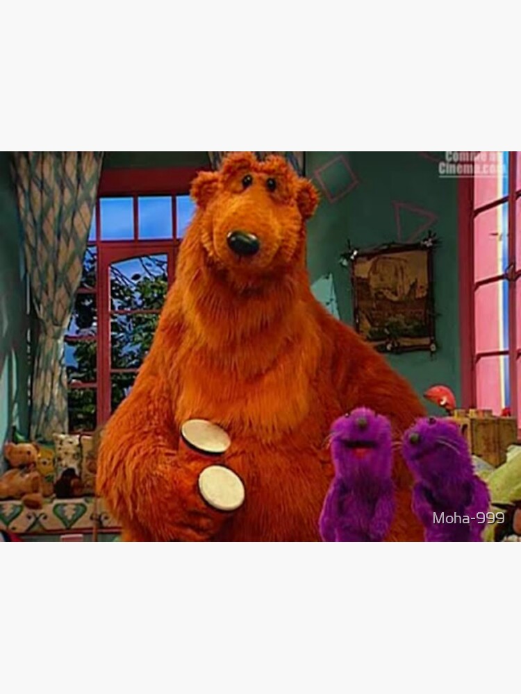 Pegatina for Sale con la obra « Oso en la gran casa azul» de Moha