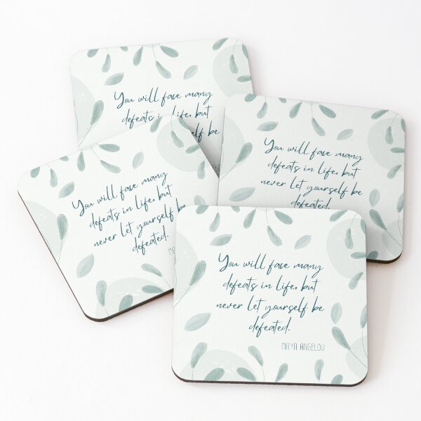 Item preview, Never be Defeated | Maya Angelou designed and sold by AdoptKM.