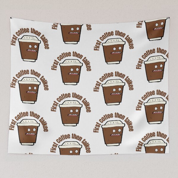 Item preview, First Coffee Then Talkee designed and sold by AnnaAndVibes.