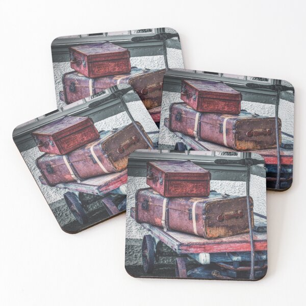 Item preview, Old Luggage on a Railway Porters Trolley designed and sold by derekbeattie.