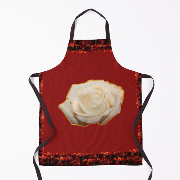 Item preview, White Rose with Floral Frame designed and sold by HoorayDesigns.