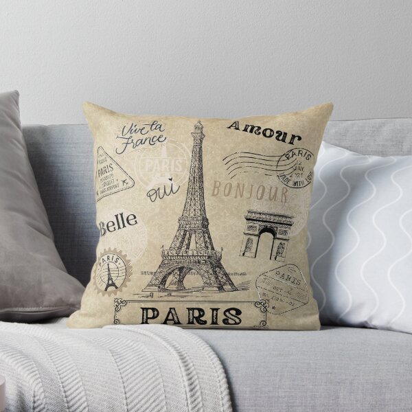 Paris Throw Pillow