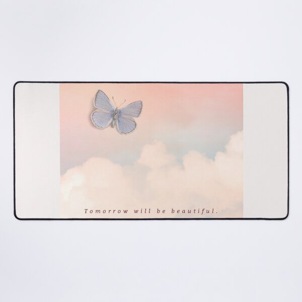 Item preview, Tomorrow Will Be Beautiful with Clouds and Butterflies  designed and sold by Dollfacedesign.