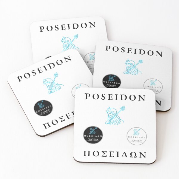 Item preview, Poseidon Sticker Pack Greek Mythology God of the Sea Trident designed and sold by OnyxMoonDesigns.