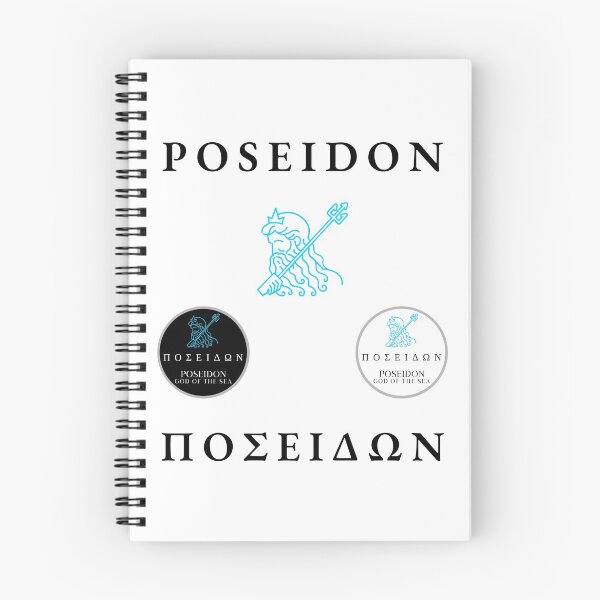 Item preview, Poseidon Sticker Pack Greek Mythology God of the Sea Trident designed and sold by OnyxMoonDesigns.