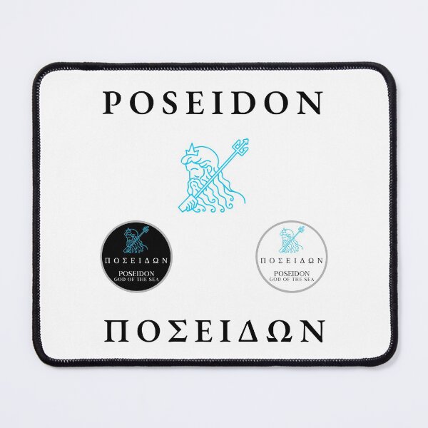 Item preview, Poseidon Sticker Pack Greek Mythology God of the Sea Trident designed and sold by OnyxMoonDesigns.