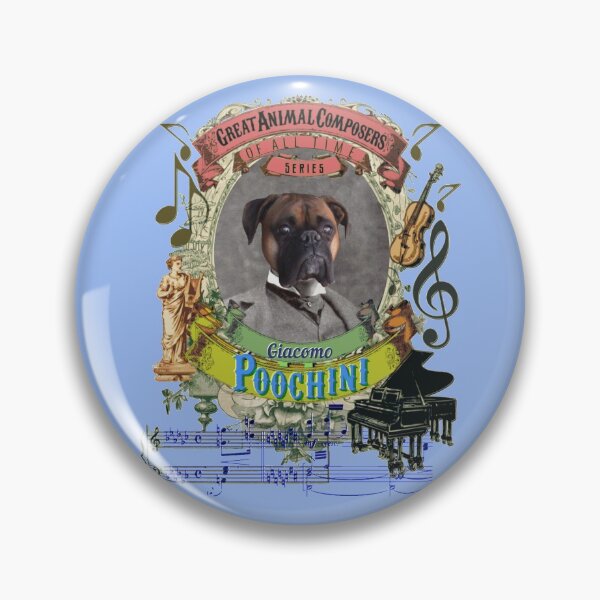 Artikelvorschau, Giacomo Poochini Puccini Pooch Opera Dog Classical Music Composer entworfen und verkauft von AnimalComposers.