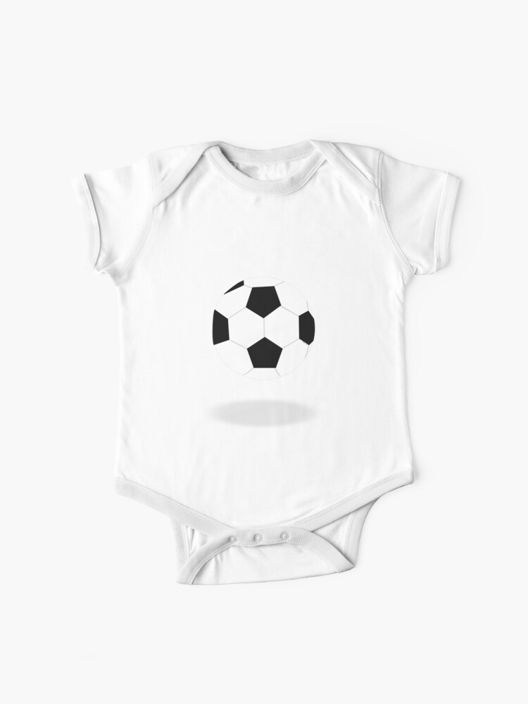 Body Para Bebe Balon De Futbol Blanco Y Negro Con Dibujos De Pharrisart Redbubble