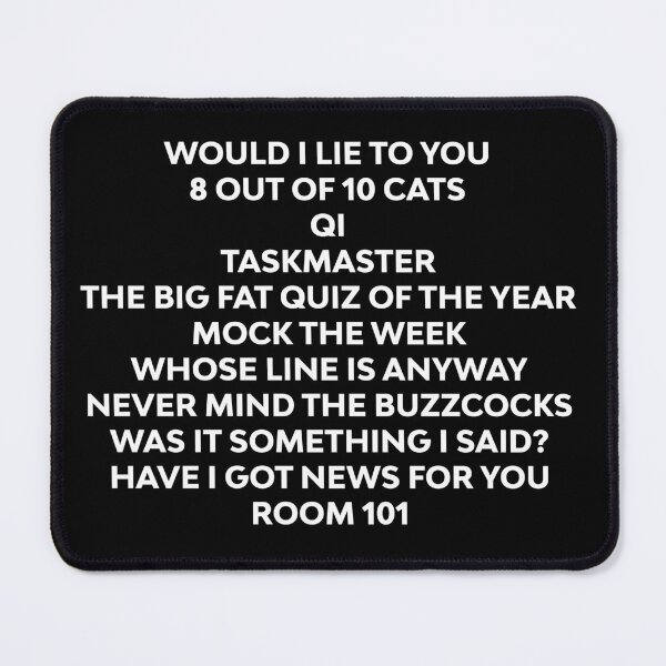 Item preview, British Panel TV Shows - white ver designed and sold by The British Bunny Hop Shop.