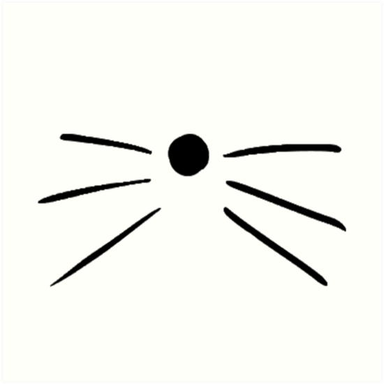  dan and phil cat whiskers  Art Prints by Simonsdesign 