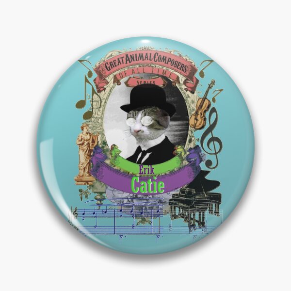 Item preview, Erik Catie Cool Classical Music Parody Satie Cat designed and sold by AnimalComposers.