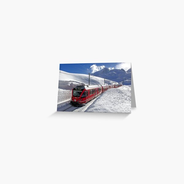 Item preview, Bernina Express on the way to St. Moritz Switzerland designed and sold by surecanmakeit.