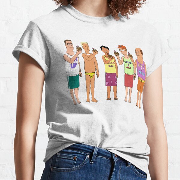 King of the Hill Character Line Up Adult Short Sleeve T-Shirt