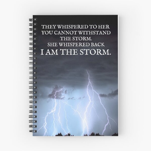 Item preview, She whispered back I am the storm designed and sold by Auntieck.