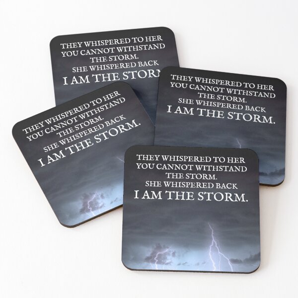 Item preview, She whispered back I am the storm designed and sold by Auntieck.