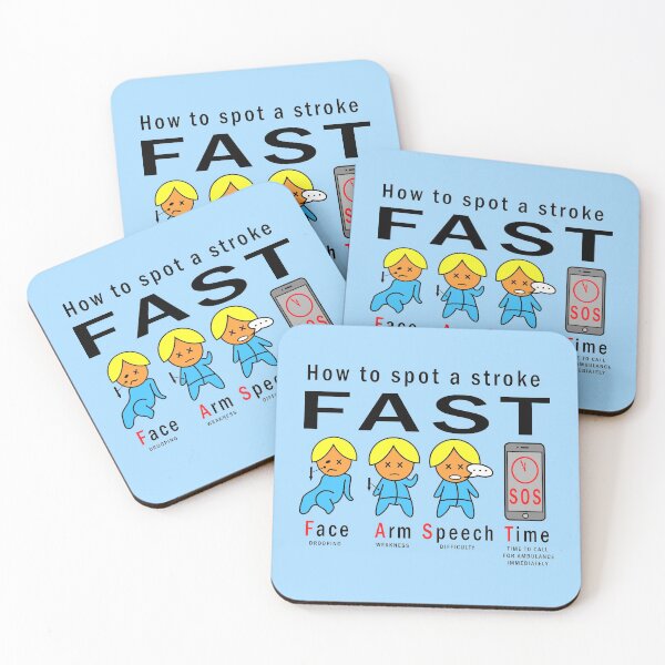 Item preview, How to spot a stroke drawing sticker, save a life. designed and sold by Blondiabshop.