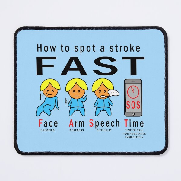 Item preview, How to spot a stroke drawing sticker, save a life. designed and sold by Blondiabshop.