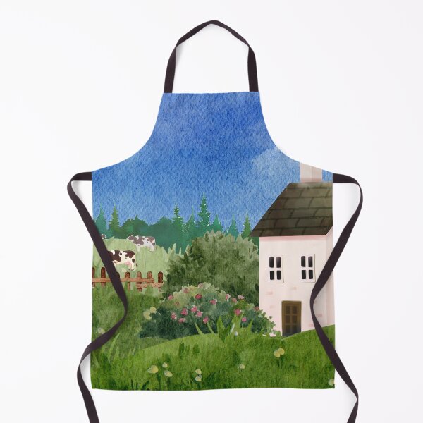 Item preview, Watercolor Painting Hill Country Farmhouse designed and sold by Vimbuy.