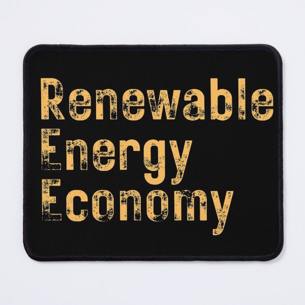 Item preview, Renewable Energy Economy Grunge Text Design designed and sold by EarthArtDesigns.