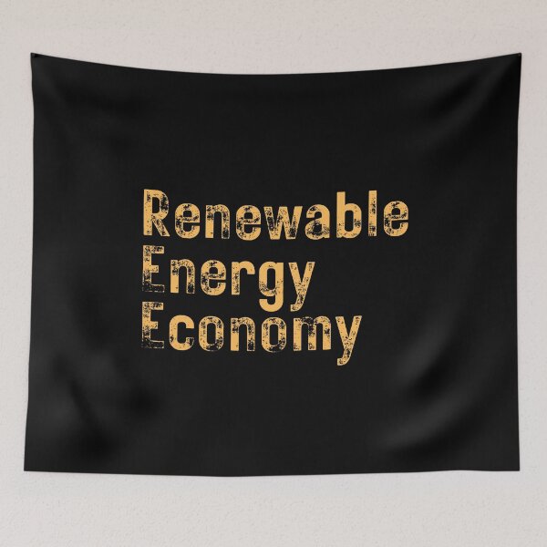Item preview, Renewable Energy Economy Grunge Text Design designed and sold by EarthArtDesigns.