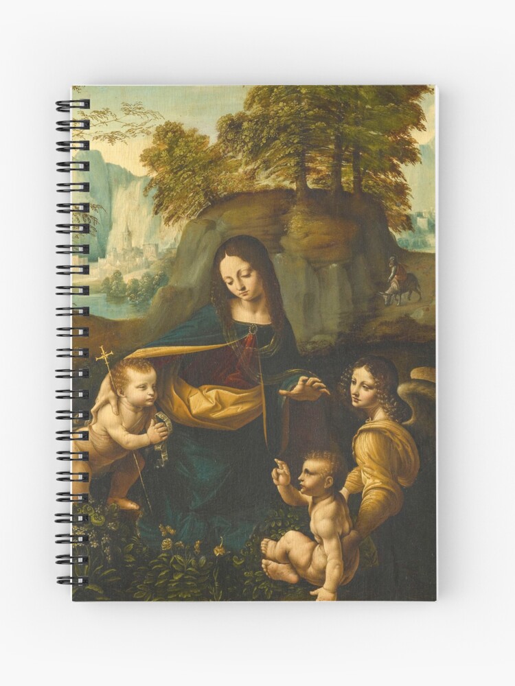 Cuaderno de espiral «la virgen de las rocas leonardo da vinci, arte  renacentista, pinturas antiguas, el arte de pintar, amante del arte, arte  famoso, regalo de arte» de HighlandArt | Redbubble