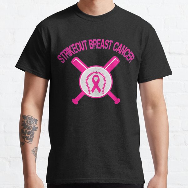 Strike Out Breast Cancer Baseball Breast Cancer Awareness Raglan Baseball  Tee