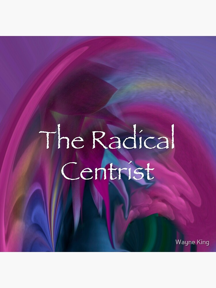 Thumbnail 3 of 3, Pin, The Radical Centrist Logo designed and sold by Wayne King.