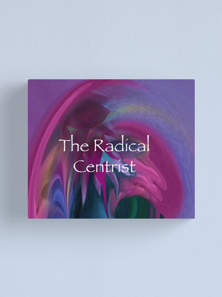 Thumbnail 2 of 3, Canvas Print, The Radical Centrist Logo designed and sold by Wayne King.