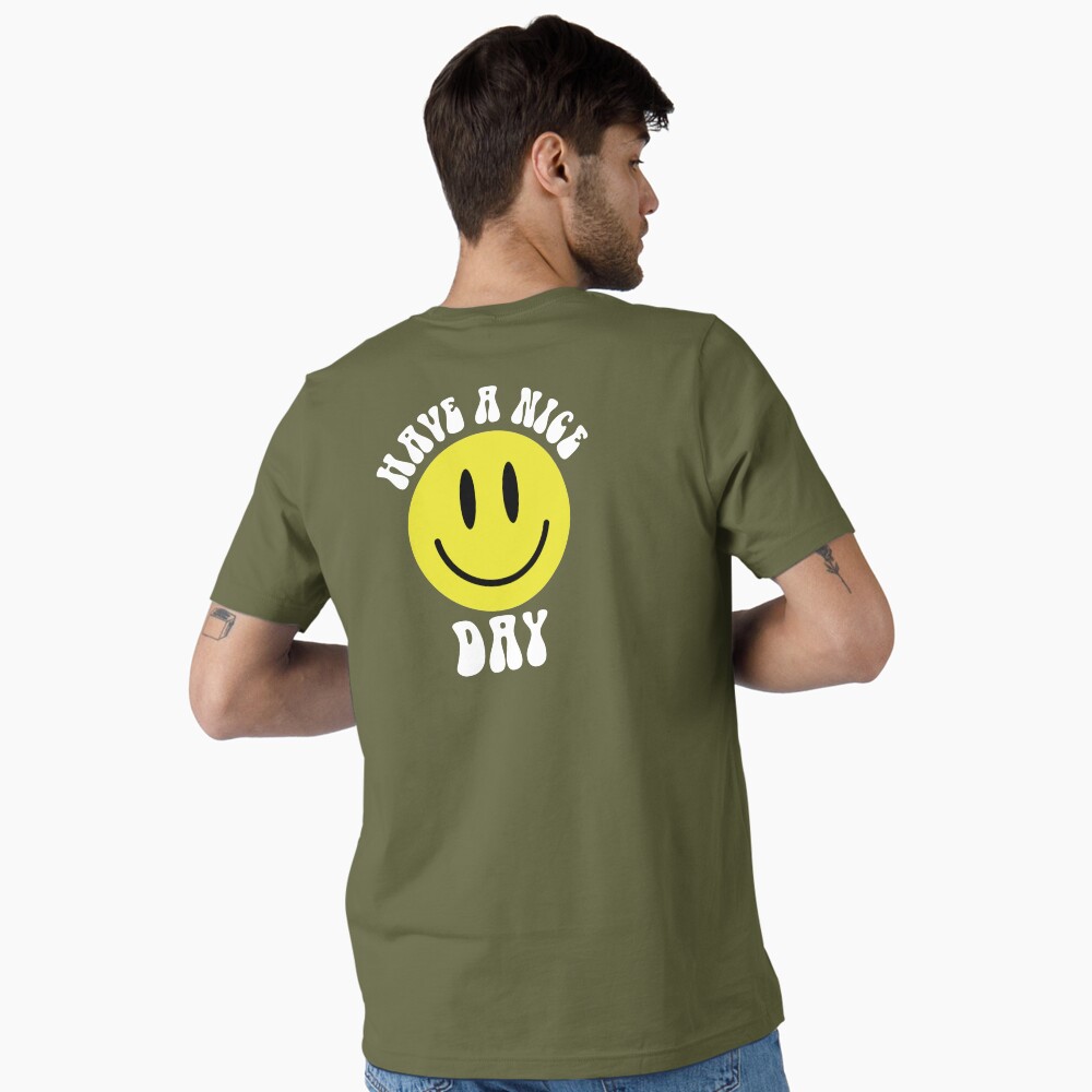Mens 70'S Retro T Shirt | Have A Nice Day Shirt | Happy Face Mens 70'S Retro T Shirt | Have A Nice Day Shirt | Happy Face