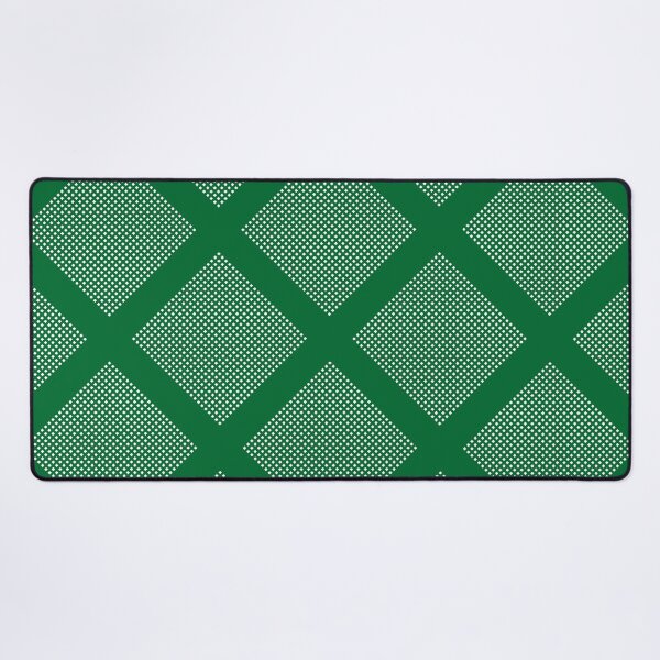 Item preview, Criss Cross Angled Dash Line Pattern in Green on White designed and sold by Neil Feigeles.