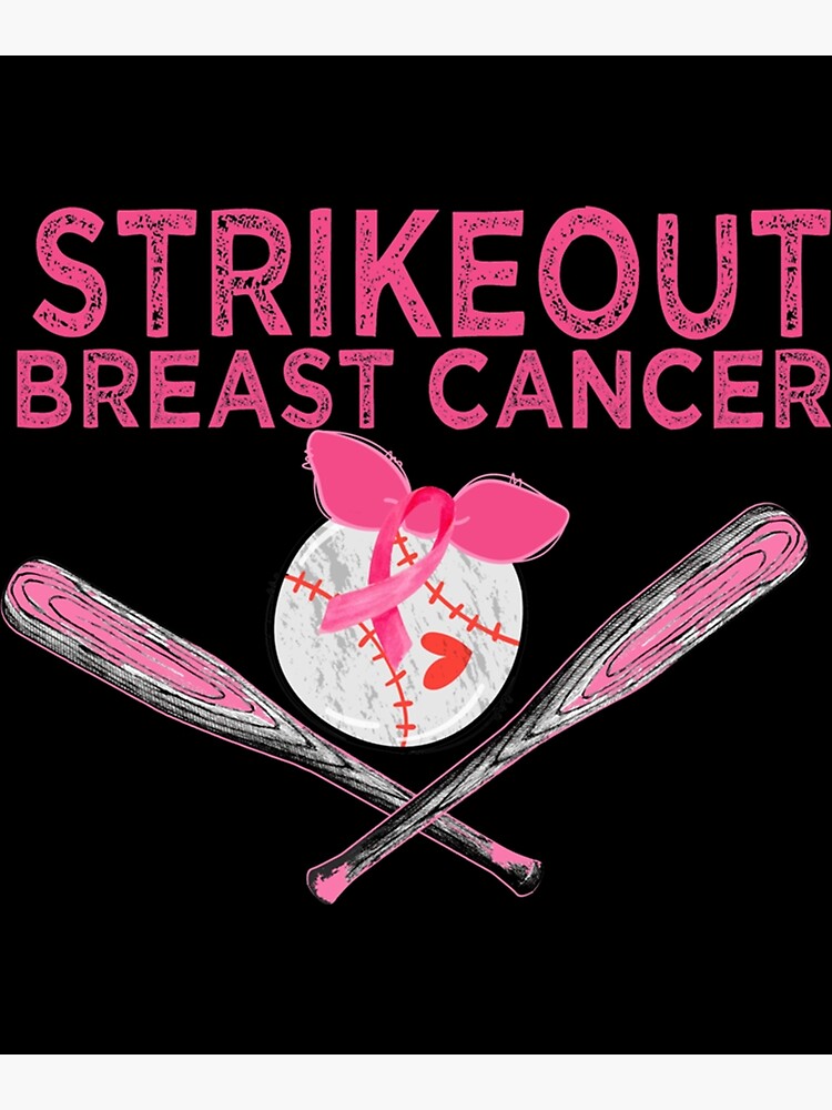 Official Strike Out Breast Cancer Baseball Pink American Flag