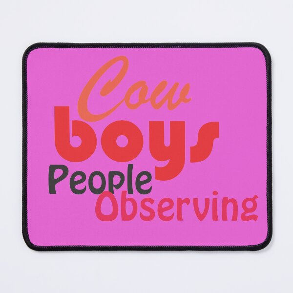 Item preview, Cow boys people observing designed and sold by SKProducts1.
