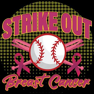 Strike Out Baseball Softball Pink Breast Cancer Awareness T-Shirt