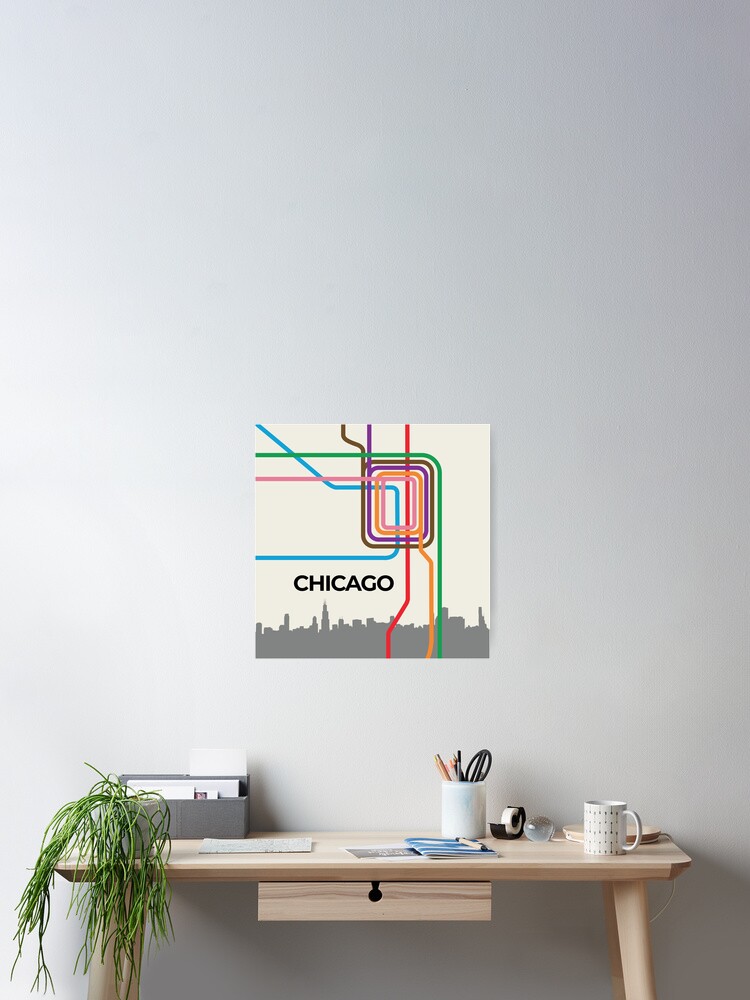 Buy Chicago Map Lamp