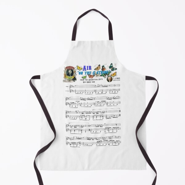 Item preview, J.S. Bach Music Sheet Air on the G string Butterflies designed and sold by AnimalComposers.
