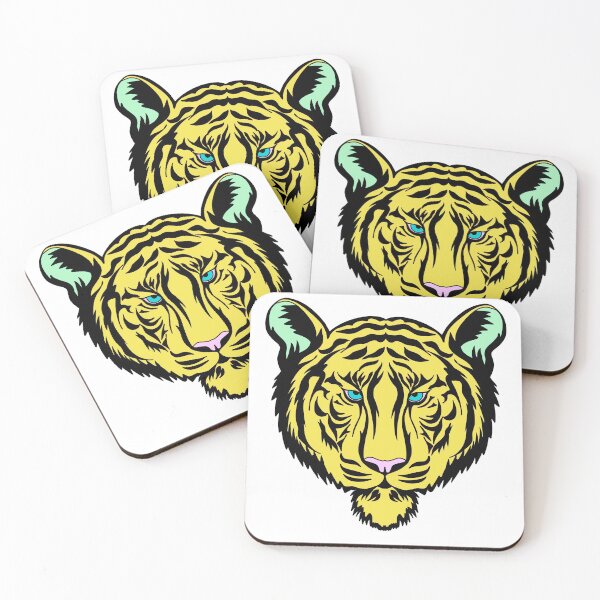 Item preview, T-shirt with yellow tiger designed and sold by FrancoArt.