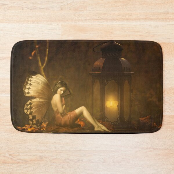 Item preview, Fairy and lantern in the fantasy forest designed and sold by brendanre.