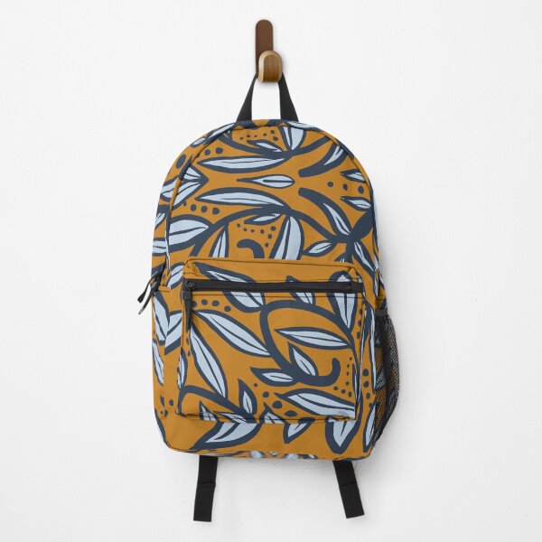 Item preview, Golden Mustard and Navy blue Foliage designed and sold by FrancesPoff.