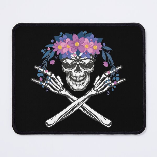 Item preview, Cool Skeleton Hand - Skull With Flowers  designed and sold by NawalMagdy.