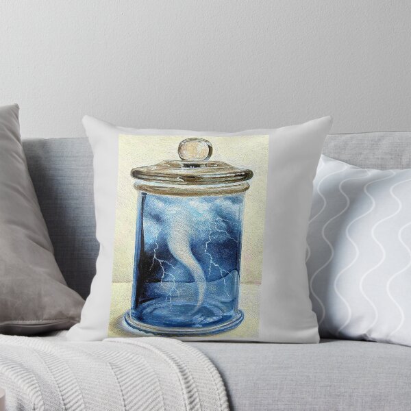 Item preview, Thunder & lightening Tornado hurricane twister bottle blue designed and sold by LukjanovArt.